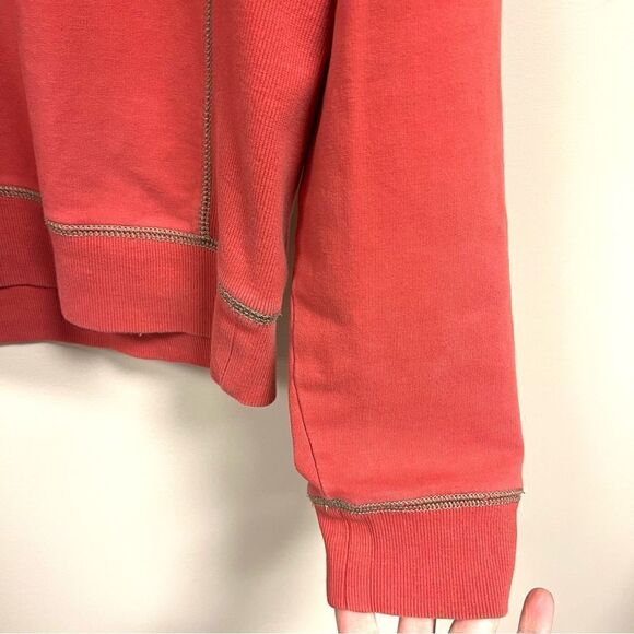 Tommy Bahama orange quarter zip pullover size M - Picture 2 of 7